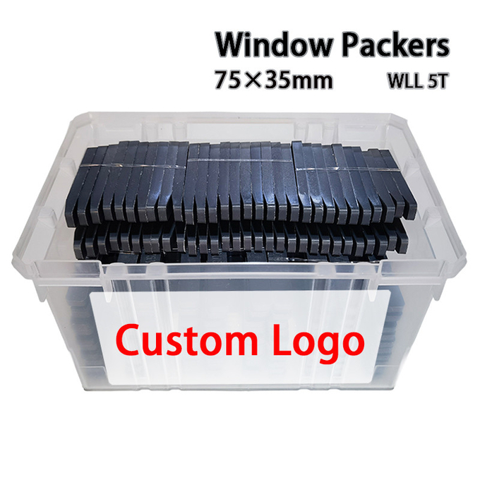 90x35mm Horseshoe Plastic Window Packers Mix Bucket Plastic Shims For Leveling Window And Door Frame