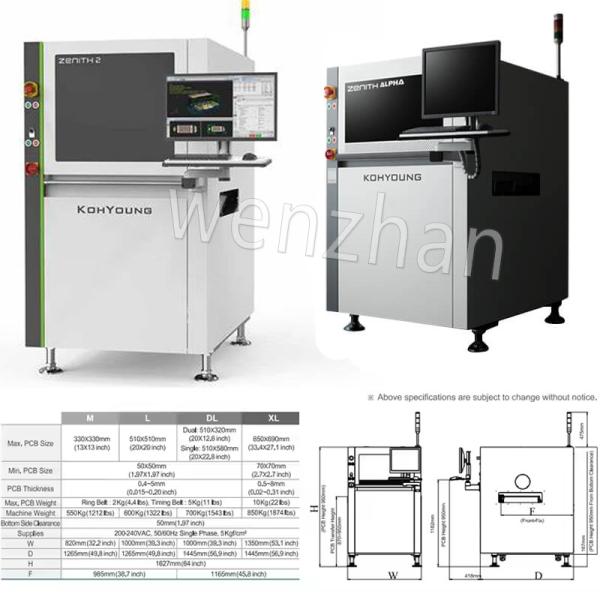 High Precision Koh Young Zenith 3D Automated Optical Inspection AOI Machine for SMT Assembly Lines