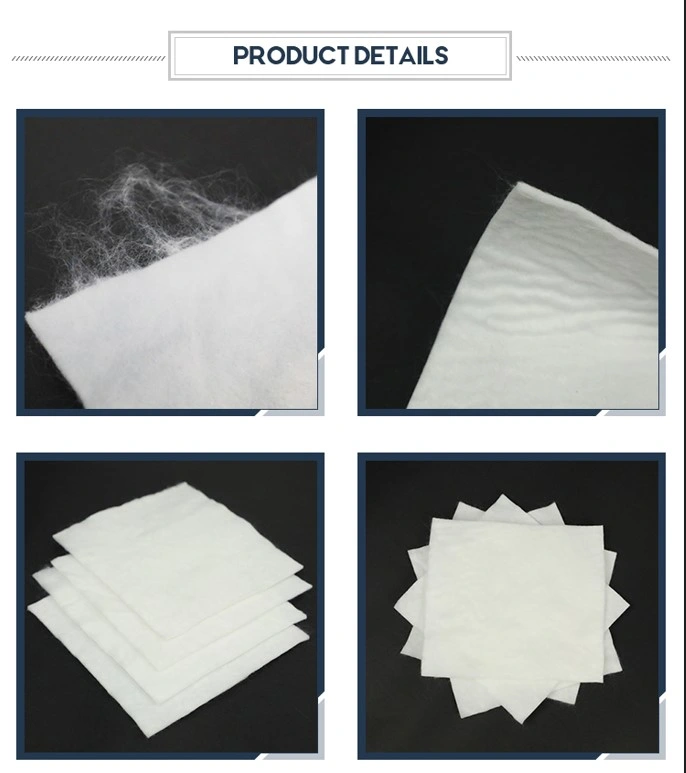 High Strength Geosynthetics Material Highway Paving Road Constrution PP Pet Fiber Non Woven Polyester Polypropylene Filament Nonwoven Geotextile Price