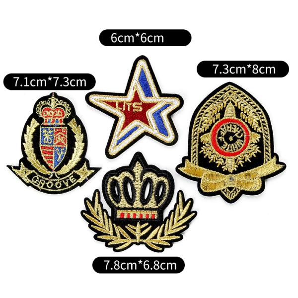 Factory custom iron patch logo patch wholesale flower patch