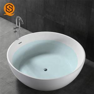 Quality OEM ODM Artificial Stone Bathtub Bowl Shaped Tub Eco Friendly wholesale