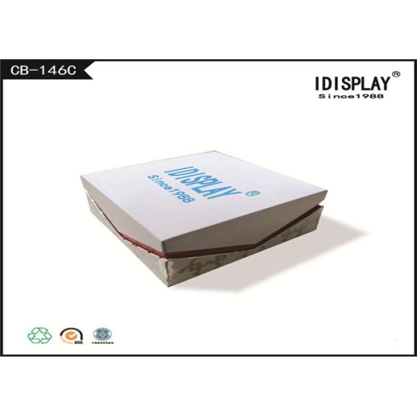 White Cardboard Jewelry Boxes / Decorative Christmas Gift Boxes SGS Approved