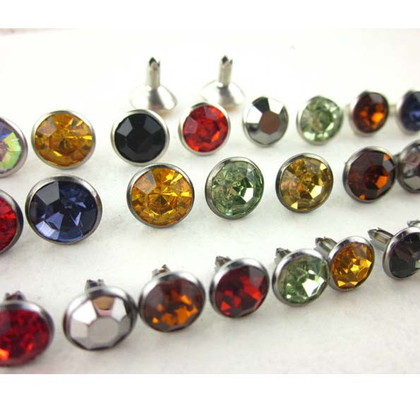 2021 wholesale glass stone jeans rivet LTC rhinestone strass rivet for leather