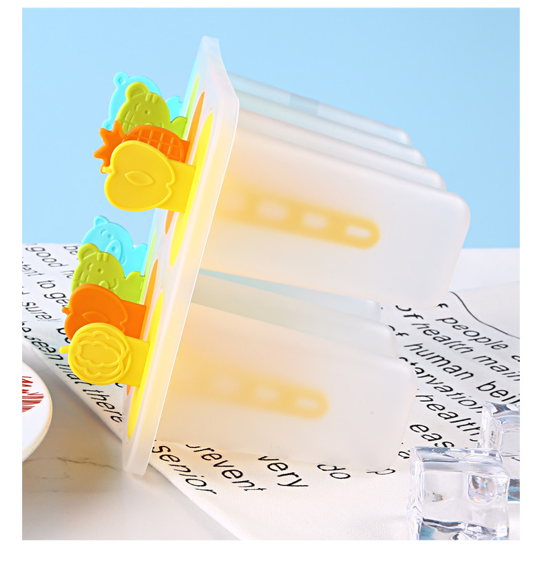 Colourful Sorbet Popsicle Ice Cream Freezer Box Homemade
