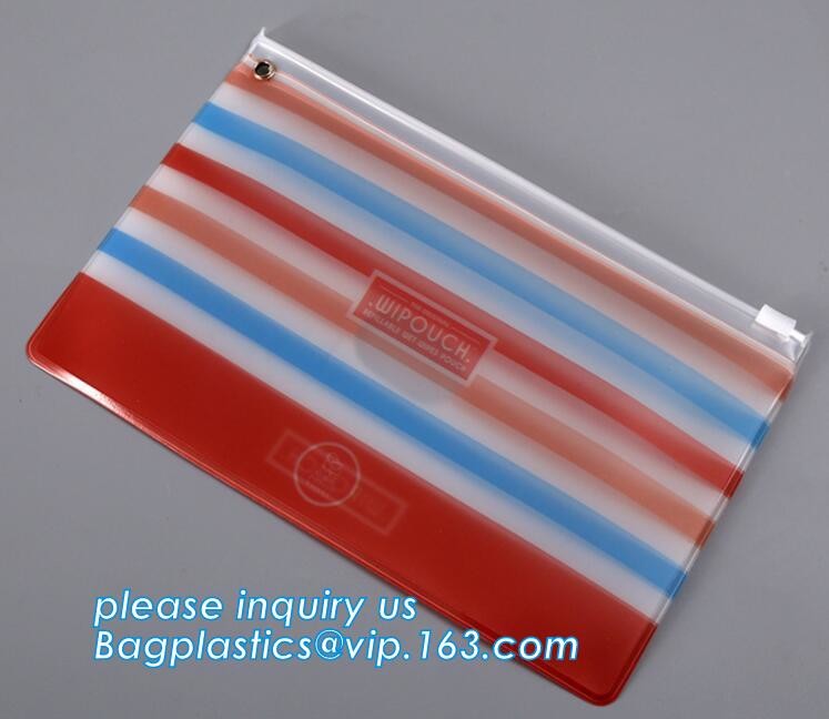 promotional PVC documents bag for school ESD Cleanroom Stationery ESD Plastic PVC String Lock Carrying Document File Bag