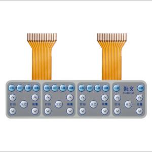 China Flexible FPC Capacitive Membrane Switch Graphic Overlay Embedded LED on sale