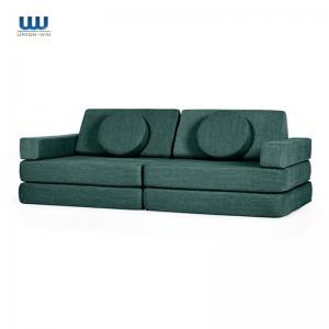 China 10 Piece Modular Play Couch With Microsuede Fabric And YKK Zipper on sale