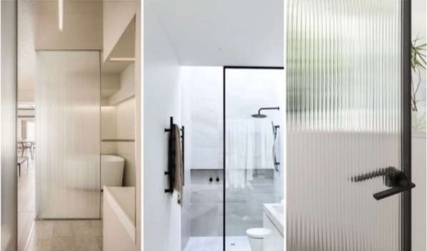 4mm 5mm 6mm 8mm Fluted Reed Decorative Glass in Bronze and Gray with Toughened Texture