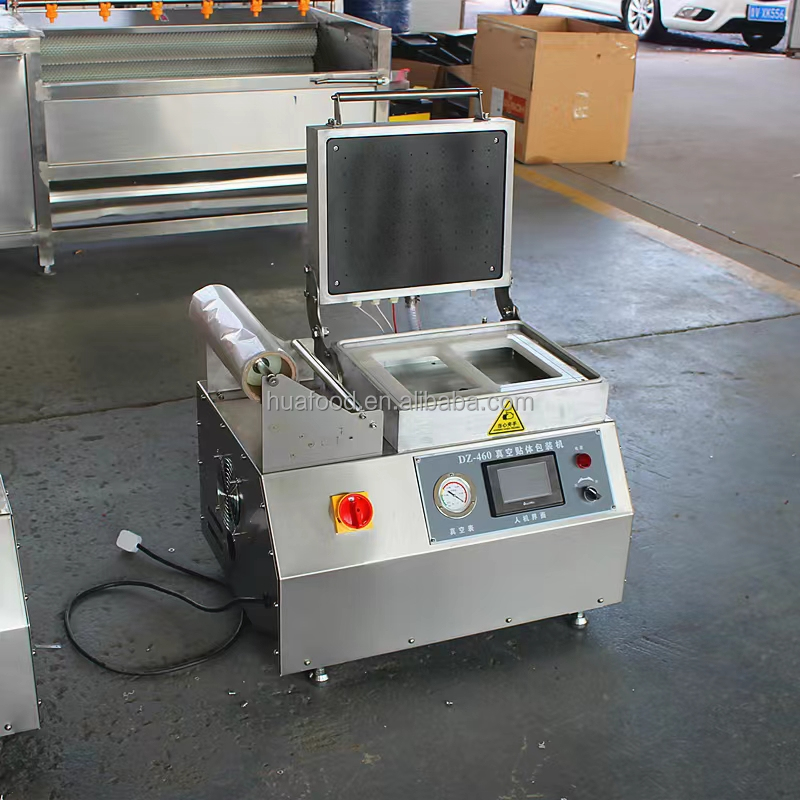 Food Vacuum Meat Packing Machine Vaccum Sealing Two Trays For Commercial
