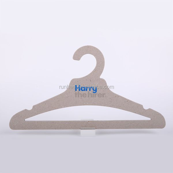 FSC Eco Friendly Multi Shape Cardboard Hangers With Clips For Adult Clothes