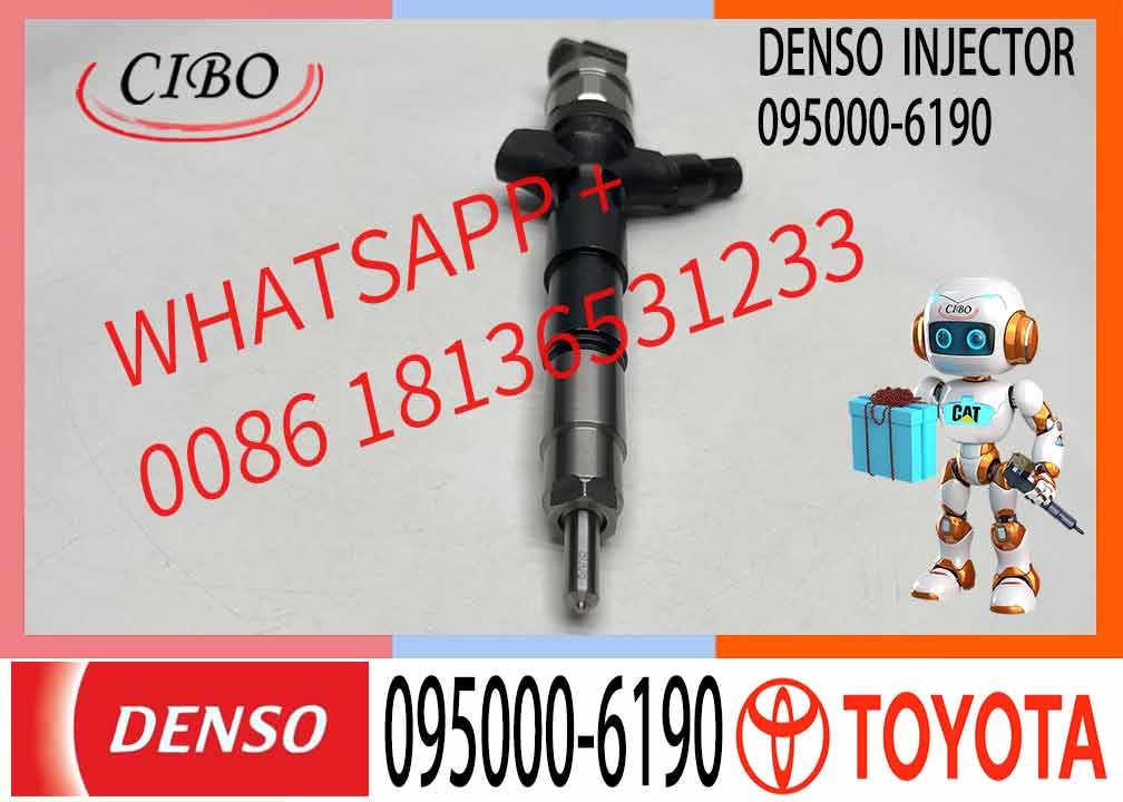 New 095000-7390 Denso Common Rail Diesel Injector 095000-6190 23670-30100 For Toyota Hilux Hiace 2.5 D 2KD-FTV Engine