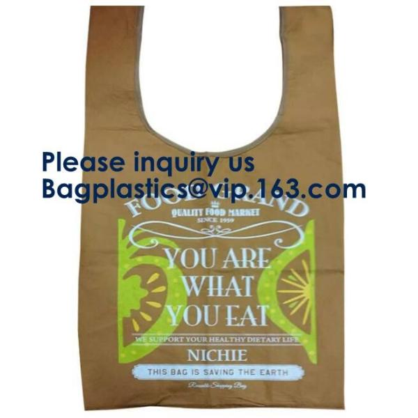 DuPont Paper Bags Shopping Bag,Custom LOGO Tyvek Washable Tearproof Paper Tote Shopping Bag, Bagease, Bagplastics, Pak