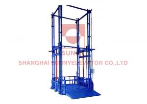 China Indoor Outdoor Hydraulic Electric Cargo Freight Lift Guide Rail Elevator on sale