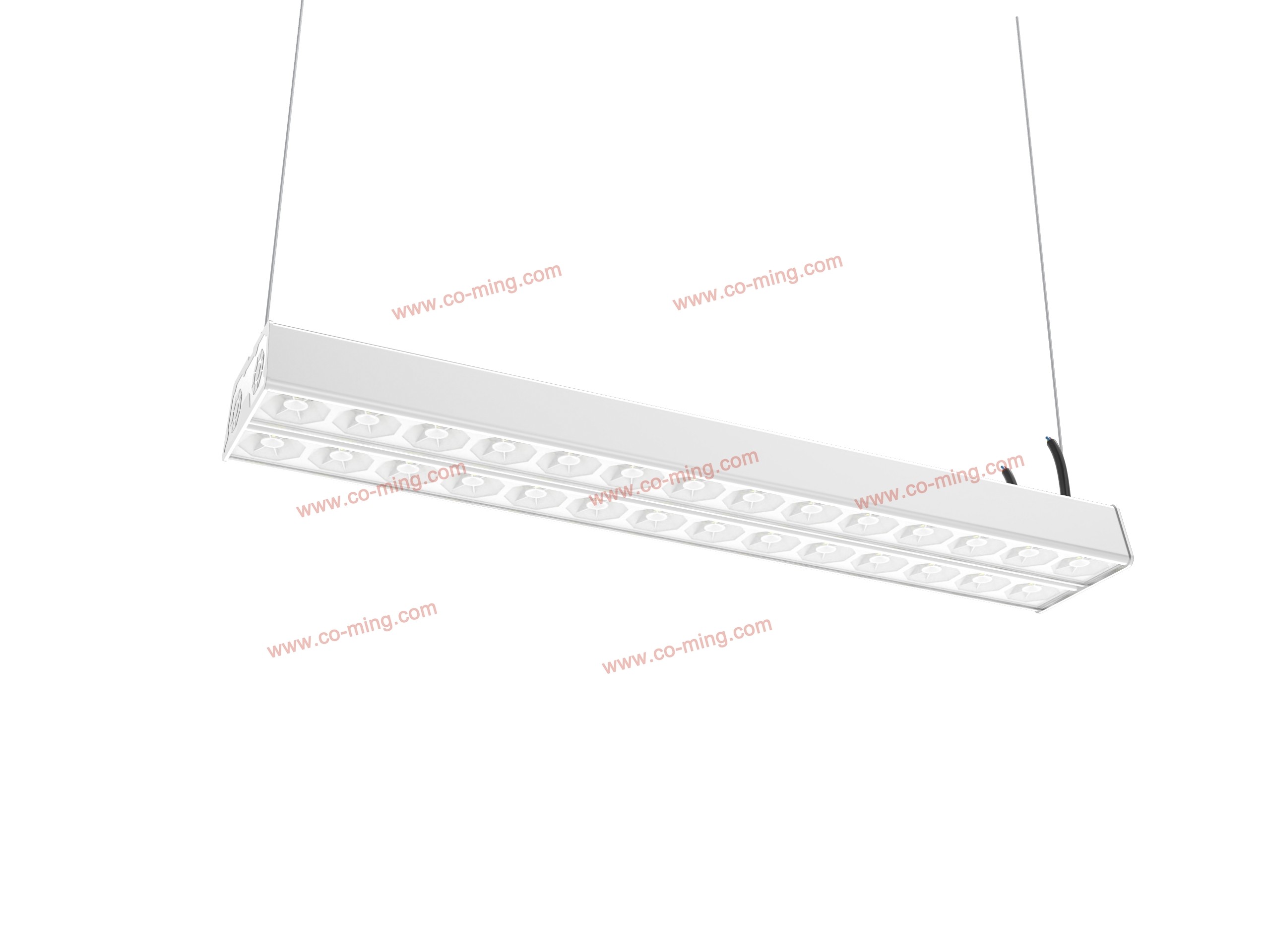 6500K Suspended 20w X 2 LED Linear Lighting 6000lm ROHS