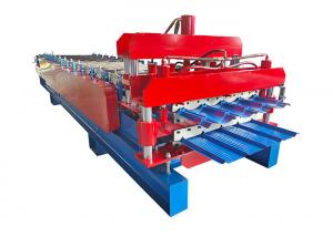 China Roofing Sheet Glazed Tile Double Layer Roll Forming Machine 5.5kw For Construction Material on sale
