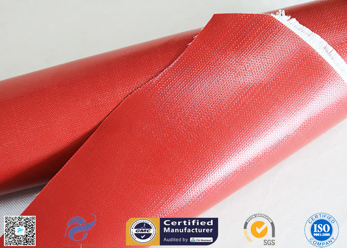 IMO Testing Fireproof 510g Silicone Coated Fiberglass Fabric 1*50m Welding Curtain