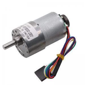 China 1600rpm geared electric motors JGB37 3530B DC Gear Motor With Encoder on sale