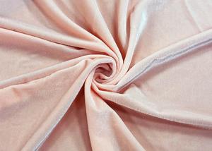 China Stretchy Micro Velvet Fabric / Misty Rose Outdoor Velvet Fabric 160cm Width on sale