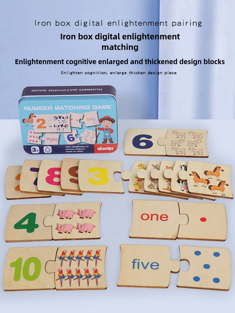 Wooden Counting Board Math Manipulatives Number Counting Toys for Kindergarten Learning Montessori Educational Toys