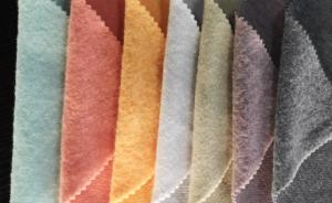 China Solid Dyed Polyester Brushed French Terry Fleece Fabric For Hoodies on sale