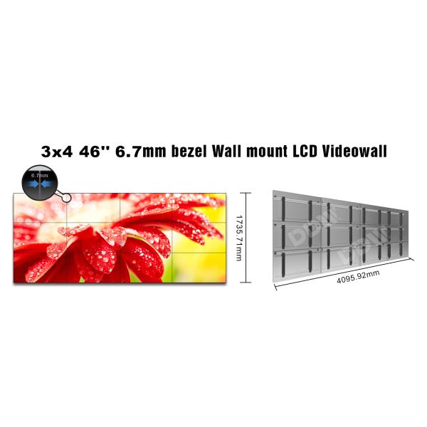 46 inch advertising video wall display DDW-LW4601 Foxconn Infocus video wall supplier