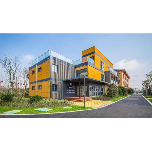 2017 prefab cheapest 40ft Customized steel structure container house good living