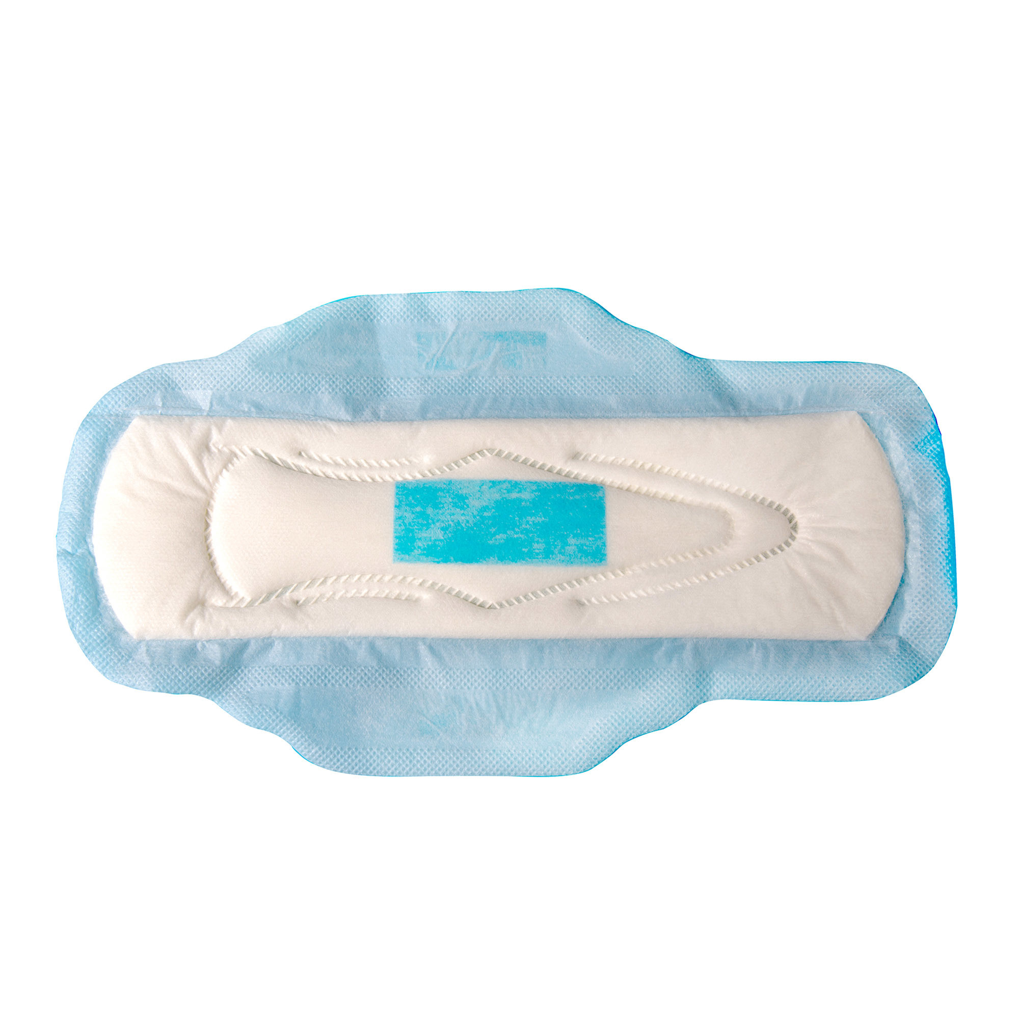 Overnight Sanitary Towel Pads Disposable Women Cotton Surface With Wings