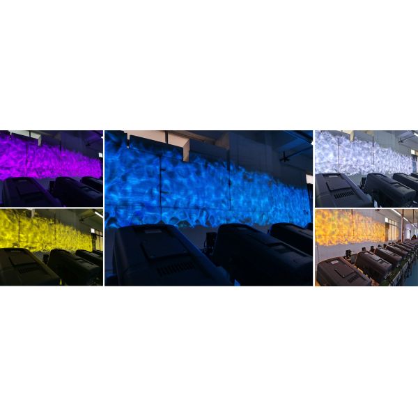 Nebula 200W LED Zoom Outdoor Water Ripple Ocean Wave Flow Floating Lighting DMX Gobo Projector