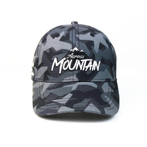Flat Camo Embroidered Baseball Caps Custom Logo Unconstructed Or Any Other Design