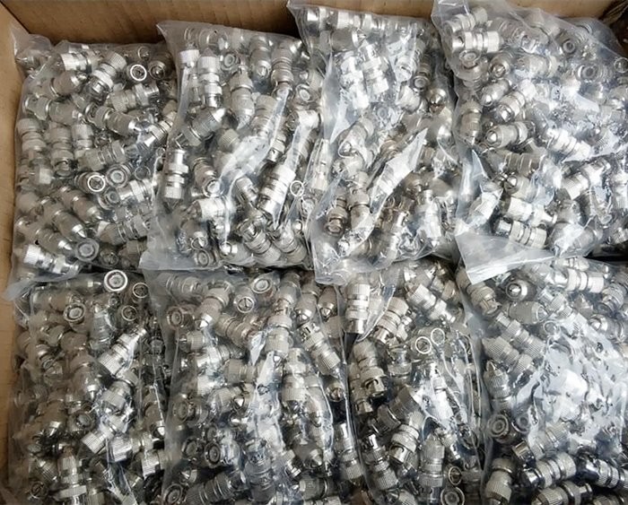 CCTV RG59 Coaxial Cable Connector BNC Male to BNC Male Camera Terminal