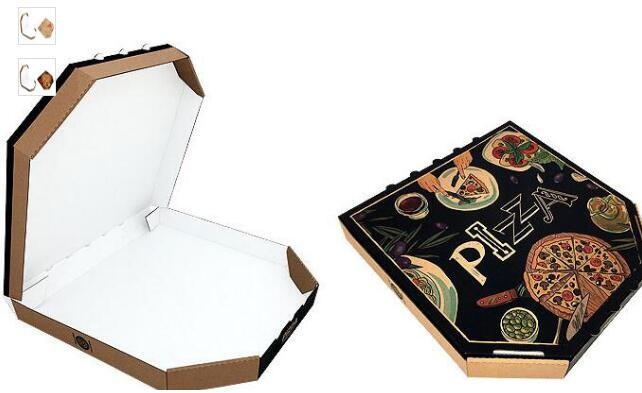 Wholesale Custom Printed Corrugated Cardboard Recycle Paper Pizza Box Manufacturer,Foldable Flat Packing Blank Craft Pac
