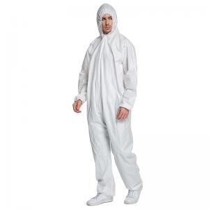 Quality Anti static anti UV water proof cotton medical disposable hooded coverall wholesale