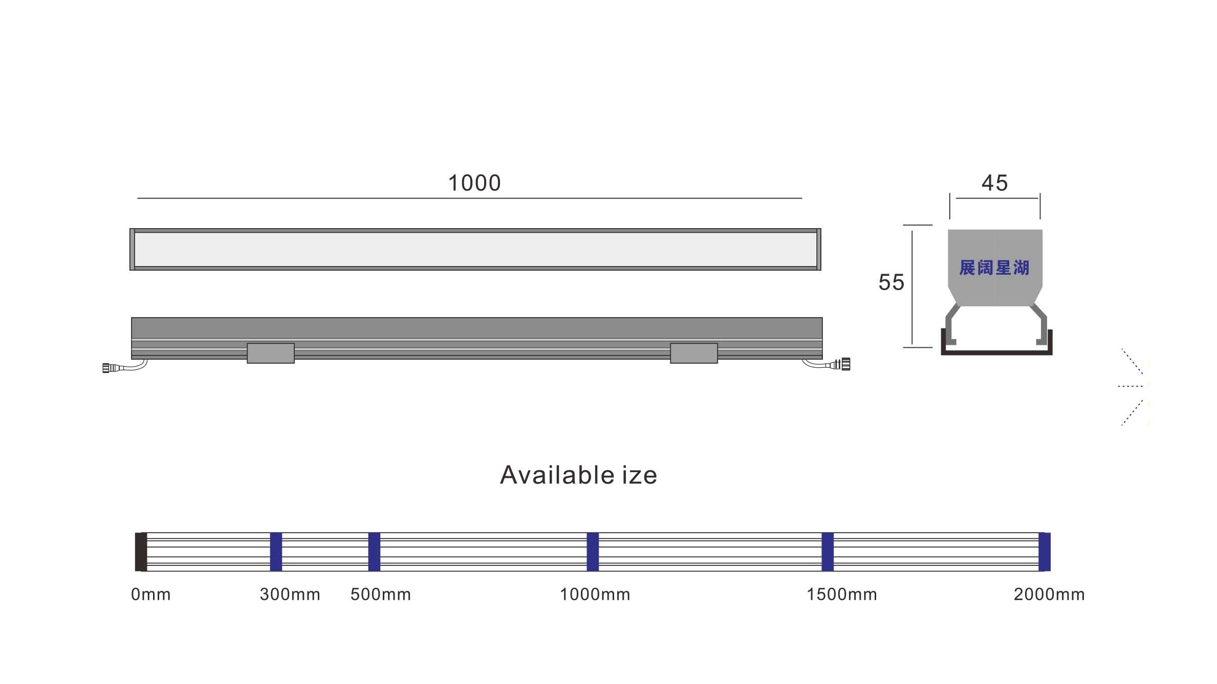 Outdoor DC24V 12W LED Linear Strip Light
