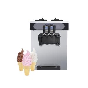 China Hot Sale Soft Ice Cream Machine 3-Flavor Frozen Ice Cream Yogurt Maker With 18L/H Lcd Display on sale
