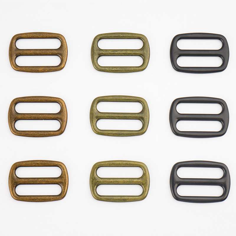 Metal Tri-Glide Slider Buckle 19mm Adjustable Straps for Handbags Customized Logo