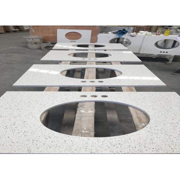 Meduim Grain Solid Surface Quartz Countertops , Commecial Quartz Composite Countertops