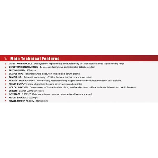 Full Automatic Specific Protein Analyzer QR-1000 CRP HsCRP Hba1c Test