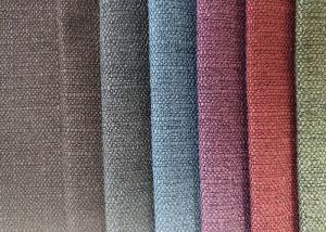 Quality 335gsm Linen Sofa Fabric Dress Shirt Knitted Pure Polyester wholesale