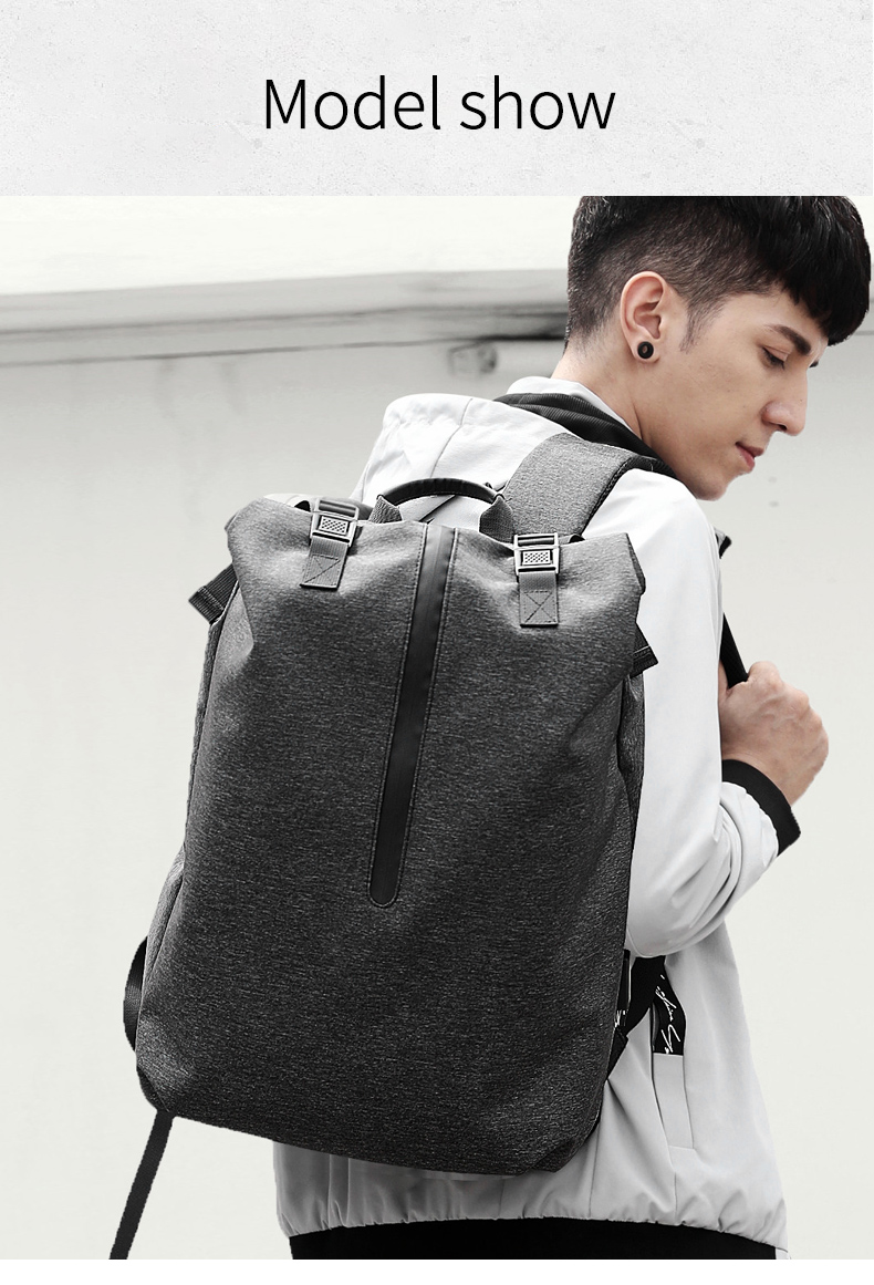 Factory new OEM custom men outdoor anti theft waterproof fashion business 15.6 inch laptop backpack for men