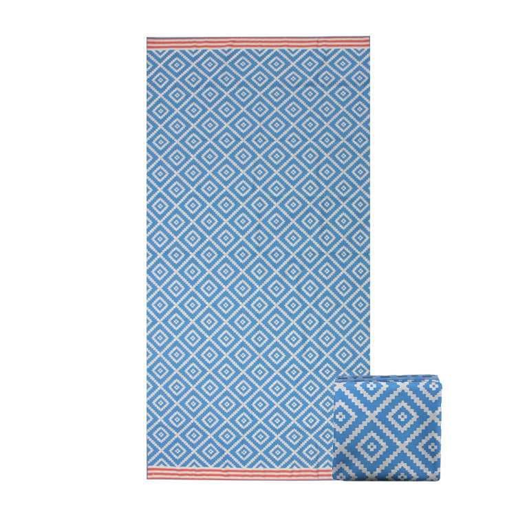 Quality Sandless Microfiber Mens Towel Poncho Compact Beach Towel With Logo wholesale