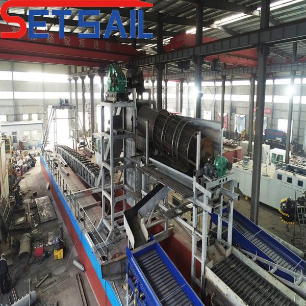 Bucket Chain River Gold and Diamond Equipment with Agitation Chute