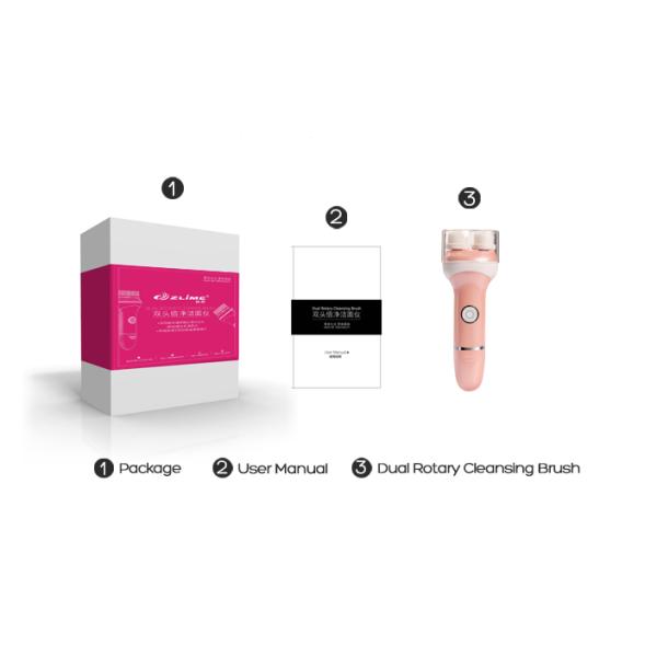 Radiance Spin-Care Facial Cleansing Brush System, Portable Waterproof Facial and Body Cleansing System for skin care