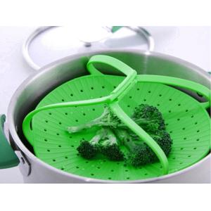 Multifunctional High Quality Cooking Steamer Silicone Folding Basket Food