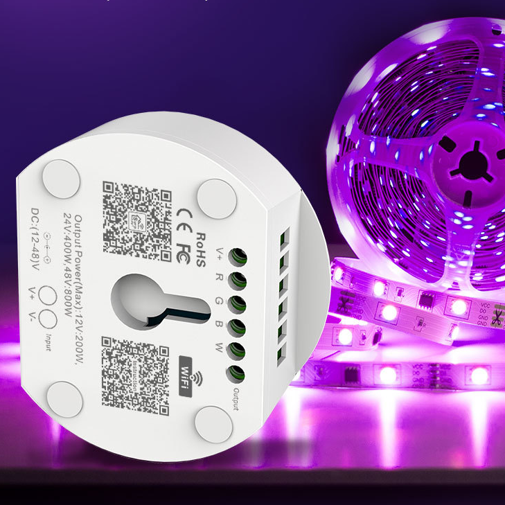 Wifi Rgbw LED Strip Smart Controller Supporting Voice Timing Switch Music