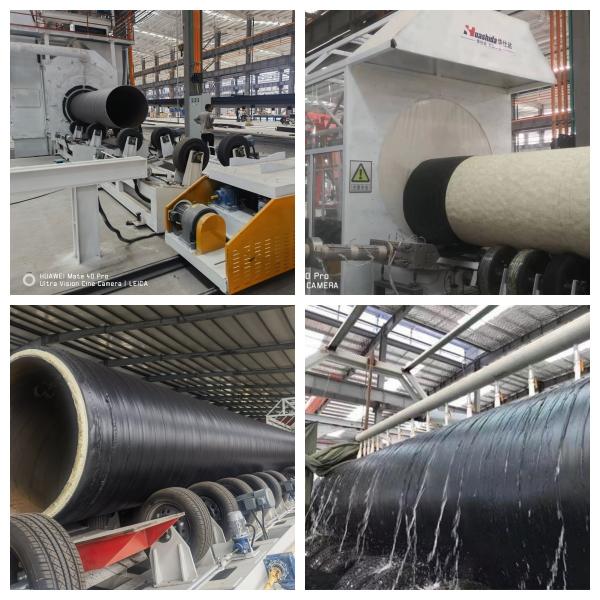 Cheap HDPE Polyurethane Spray Foam Insulated Pipe Machine 500-1600mm for sale