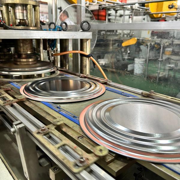 Metal Tin Can Components 0.45mm Lock Hoop Metal Cover Accessories Tin Bottom
