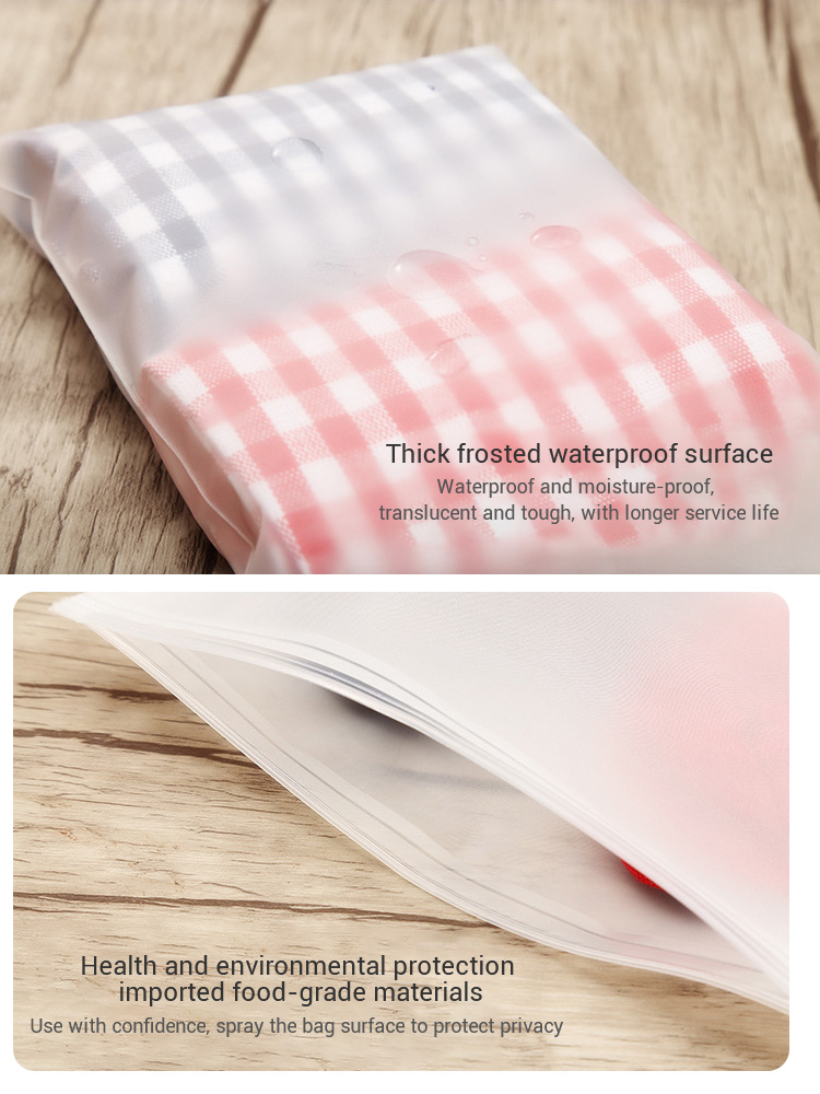 PVC/EVA/PP Custom Plastic Bag Biodegradable PVC Plastic Zip Bags For Travel