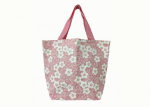 China Recycled 600D Poly Tote Bags Full Printed With PP Webbing Handles on sale
