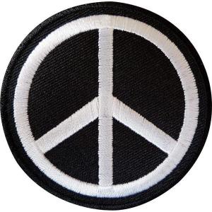 Quality Peace And Love Embroidered Cloth Badges Rainbow Peace Sign Symbol wholesale
