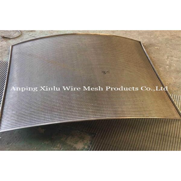 Slot 0.04" Johnson Vee Wire Screen Plate Flat Panel For Weaste Water Treatment